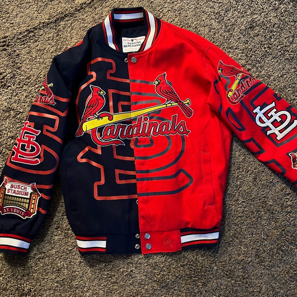 Genuine Merchandise Cardinals Jacket - Red and Blue, Size Small